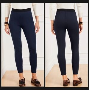 Talbots Soho High waisted Leggings Indigo Blue Ankle